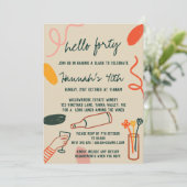 Hallo 40 Veertig wijnmakerij Lunch Verjaardag Kaart (Staand voorkant)