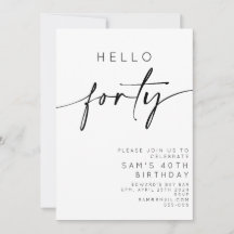 hallo 40e verjaardag