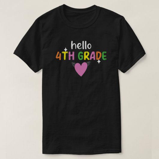 hallo 4e graad leraar t-shirt (Design voorkant)