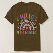 hallo 4e graadmeter van de Boho-regenboog, 1e dag  T-shirt (Design voorkant)