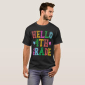 hallo 4e klapplein naar school t-shirt (Voorkant volledig)