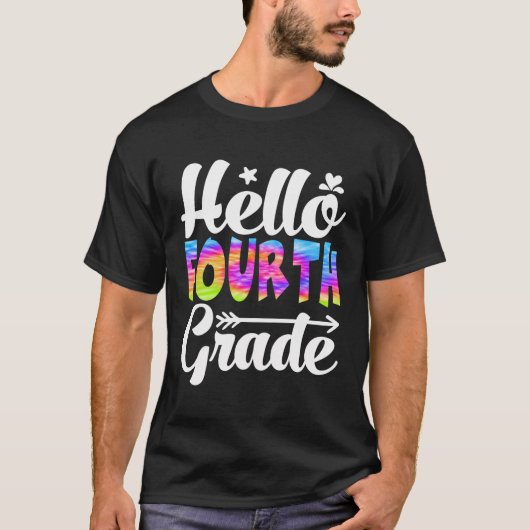 Hallo 4e klas das verf grappig terug naar school l t-shirt (Voorkant)
