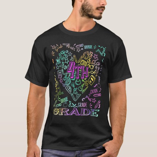 Hallo 4e klas eerste dag terug naar school Te T-shirt (Voorkant)
