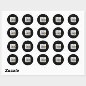 Hallo 4e klas terug naar school 4e klas student ronde sticker (Vel)