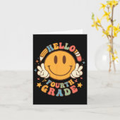 Hallo 4e leerjaar Byck naar school Groovy Teachers Kaart (Gele Bloem)