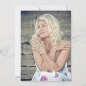 Hallo 50 Foto Vijftigste verjaardagsfeestje Kaart (Achterkant)