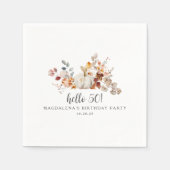 Hallo 50 Herfst pompoen bladeren aangepaste verjaa Servet (Voorkant)