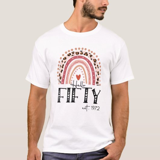 hallo 50 juni 1972, 50 juni 2010, geboortedag part t-shirt (Voorkant)