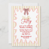 hallo 50e handgeschilderde boog kaart (Voorkant)