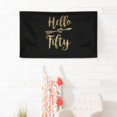 hallo 50e verjaardag 50e verjaardag spandoek (Insitu)