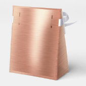 hallo 50e verjaardag Elegant Calligraphy Roos Gold Bedankdoosjes (Achterkant)