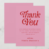 hallo 50e verjaardag van de 50e verjaardag van de  bedankkaart (Voorkant / Achterkant)