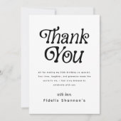 hallo 50e verjaardag van de 50e verjaardag van de  bedankkaart (Voorkant)