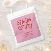 hallo 50e verjaardag van de 50e verjaardag van de  bedankzakje (Geknipt)