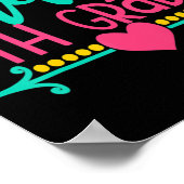 hallo 5-de-klas-meisjes terug naar school Gift Cut Poster (Hoek)