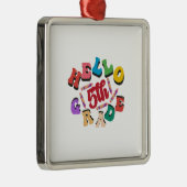 hallo 5e graad metalen ornament (Rechts)
