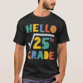 hallo 5e Grade Funny Square Root van 25 Wiskunde T-shirt (Voorkant)
