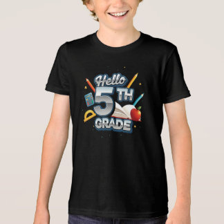 Hallo 5e klas | door Asarteon Tri-Blend Shirt