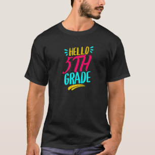 Hallo 5e klas eerste schooldag leraar terug naar s t-shirt
