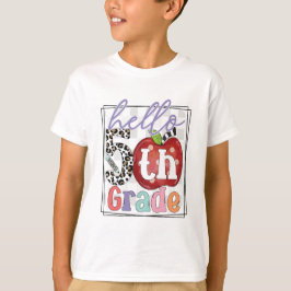 Hallo 5e klas, jongen of meisje t-shirt