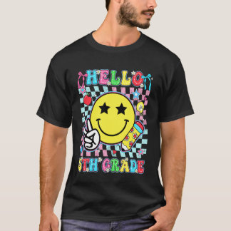 Hallo 5e klas terug naar school eerste dag van de  t-shirt