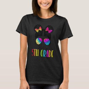 Hallo 5e Vijfde Klas Rommelige Knot Terug Naar Sch T-shirt