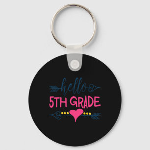 Hallo 5th Grade Teacher Kinder Terug naar School G Sleutelhanger