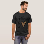 hallo 60 jaar Lopard Heart 60th Birthday Party W T-shirt (Voorkant volledig)