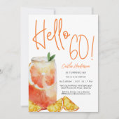 Hallo 60 leuke Oranje verjaardag Kaart (Voorkant)