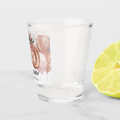 hallo 60 roze glitter Birthday ballons Shot Glass Shot Glas (Rechts)