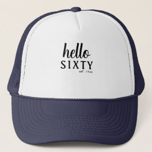 hallo 60e verjaardag op persoonlijke titel trucker pet