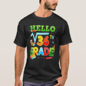 hallo 6e graad terug naar het schoolplein met een t-shirt (Voorkant)