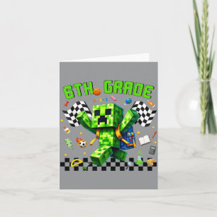 Hallo 6e klas gamer eerste schooldag gamen kaart