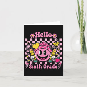 Hallo 6e klas groovy 6e klas terug naar school kaart