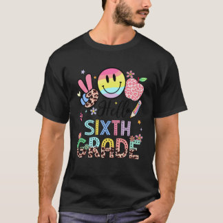 Hallo 6e klas jongen meisje leraar terug naar scho t-shirt
