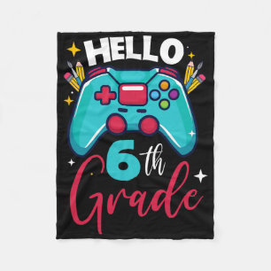 Hallo 6e klas niveau ontgrendeld videospel Ck naar Fleece Deken