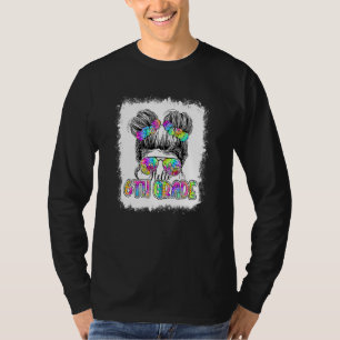Hallo 6e klas rommelige knot meisjes tie-dye t-shirt