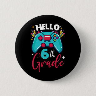 Hallo 6e leerjaar ontgrendeld videospel Ck naar Sc Ronde Button 5,7 Cm