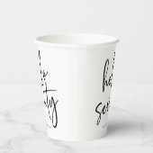 Hallo 70ste minimalistische 70ste verjaardagsfeest papieren bekers (Rechts)