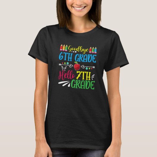 hallo 7e graad leraar student terug naar school Gr T-shirt (Voorkant)