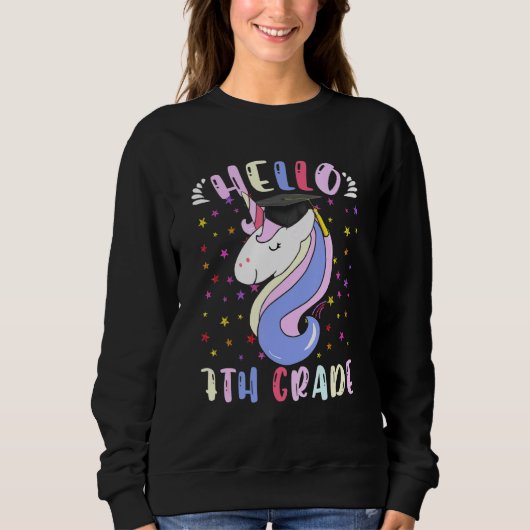hallo 7e graad Magische Unicorn Trui (Voorkant)