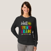 hallo 7e Grade Fun Terug naar de leraar T-shirt (Voorkant volledig)