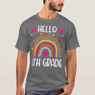 hallo 8e graad Team 8e graad terug naar school T-shirt