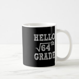 hallo 8e Grade Square Root van 64 Terug naar Schoo Koffiemok