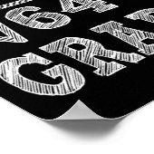 hallo 8e Grade Square Root van 64 Terug naar Schoo Poster (Hoek)