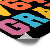 hallo 8e klas Square Root van 64 wiskunde student Poster (Hoek)