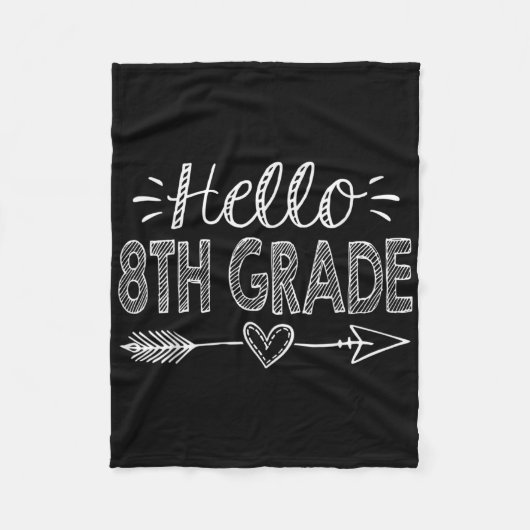 Hallo 8e klas team Achtste klas terug naar school Fleece Deken (Voorkant)