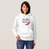 hallo 90 seconden mobiel hoodie (Voorkant volledig)