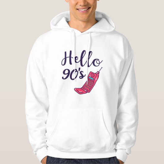 hallo 90 seconden mobiel hoodie (Voorkant)