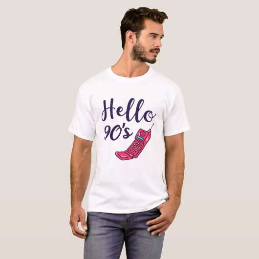 hallo 90 seconden mobiel t-shirt (Voorkant volledig)
